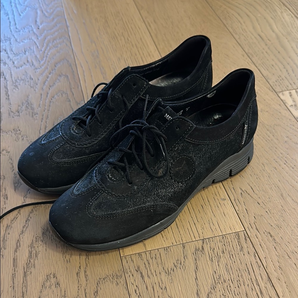 Mephisto Black Suede Sneakers